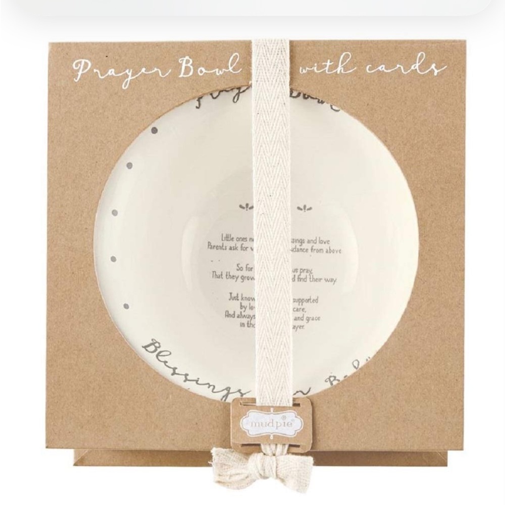 Mud Pie Prayer Bowl 🙏 Prayers for Baby🙏Brand New with Tags
